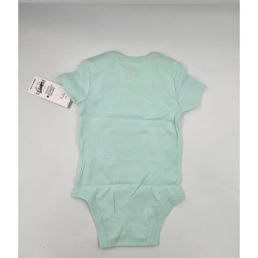 Carter's 6 Month One Piece Bodysuit United by Kindness Light Blue-Green